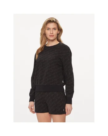 Bluza sport dama,  537586, Negru, Bumbac