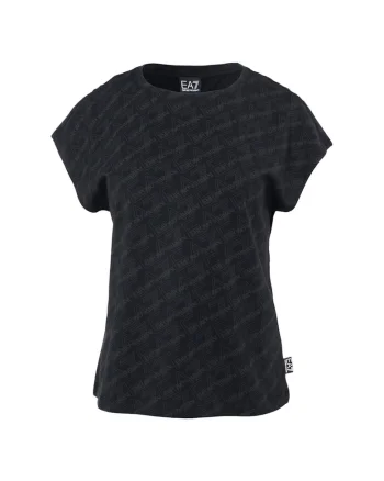 Tricou  pentru Femei, w tee ss allover, 3DTT04-TJUBZ-1200, Negru, Negru