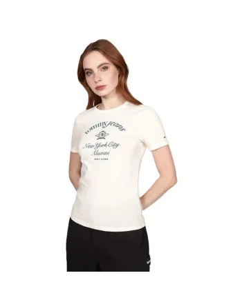 Tricou  pentru Femei, DW0DW20323-YBH, Alb, Alb