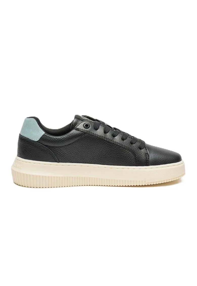 Pantofi sport  pentru Femei, chunky cupsole low laceup, YW0YW01670-0GX, Negru, Negru