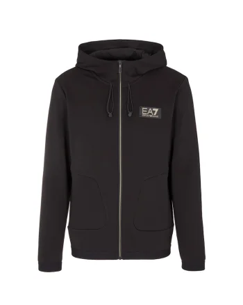 Bluza  pentru Barbati, M Hoodie Fz Copl, 3RPM30-PJFAZ-1200, Negru, Negru