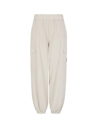 Pantaloni  pentru Femei, w cargo pants, 6DTP20-TNFTZ-1120, Alb, Alb