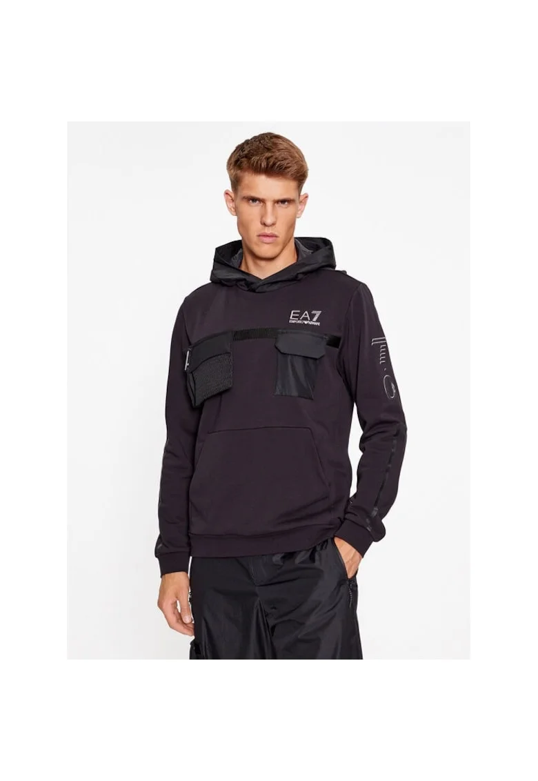 Bluza sport barbati,  86183, Negru, Poliamida