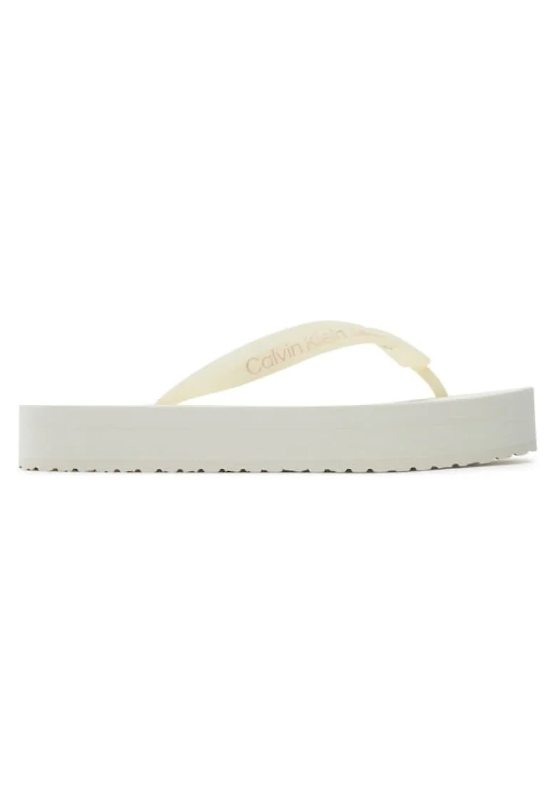 Papuci flip-flops pentru femei, YW0YW01620-0GG, Alb, Alb