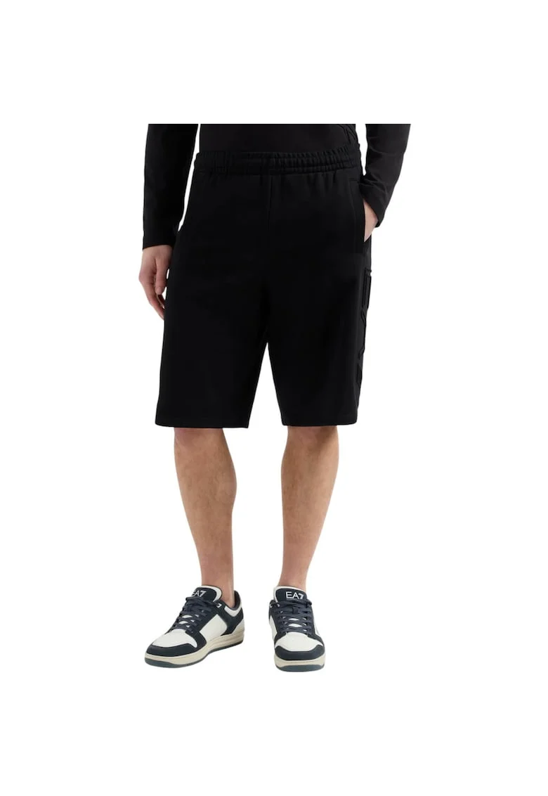 Short  EA7 Train Logo Bermuda 42488, Negru
