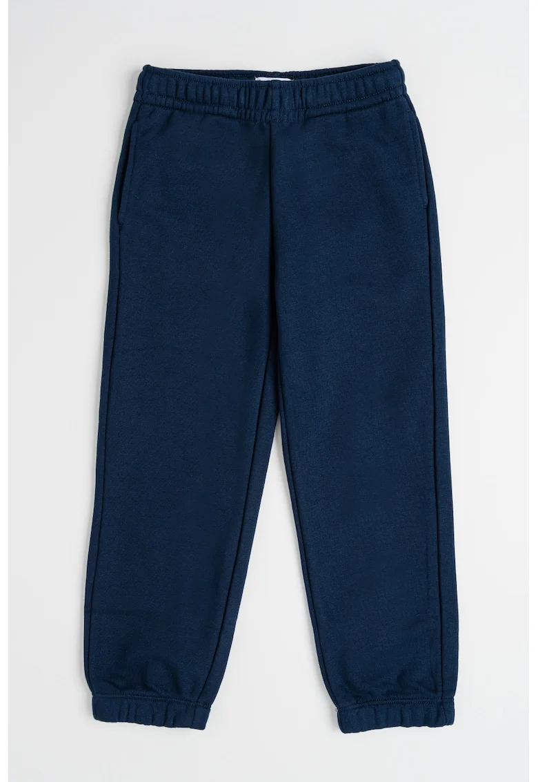 Pantaloni de trening din amestec de bumbac organic, Albastru ultramarin