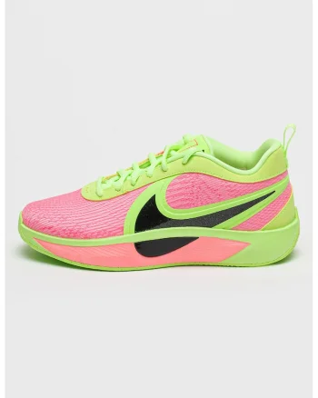 Pantofi cu logo supradimensionat, pentru baschet Giannis Freak 6, Roz/Verde lime