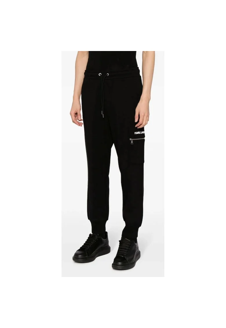 Pantaloni sport  cu buzunar 3D, Negru