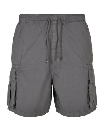 Pantaloni scurti cargo cu snur, Gri inchis