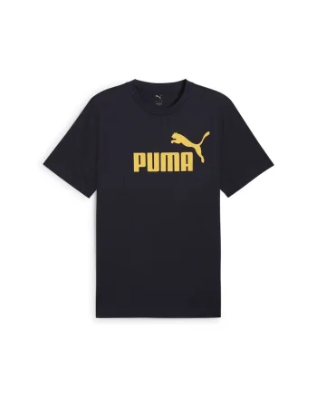 Tricou din bumbac cu decolteu la baza gatului si logo