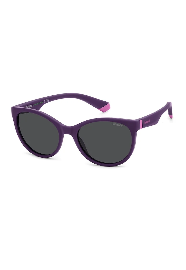 Ochelari de soare rotunzi cu lentile polarizate, Violet