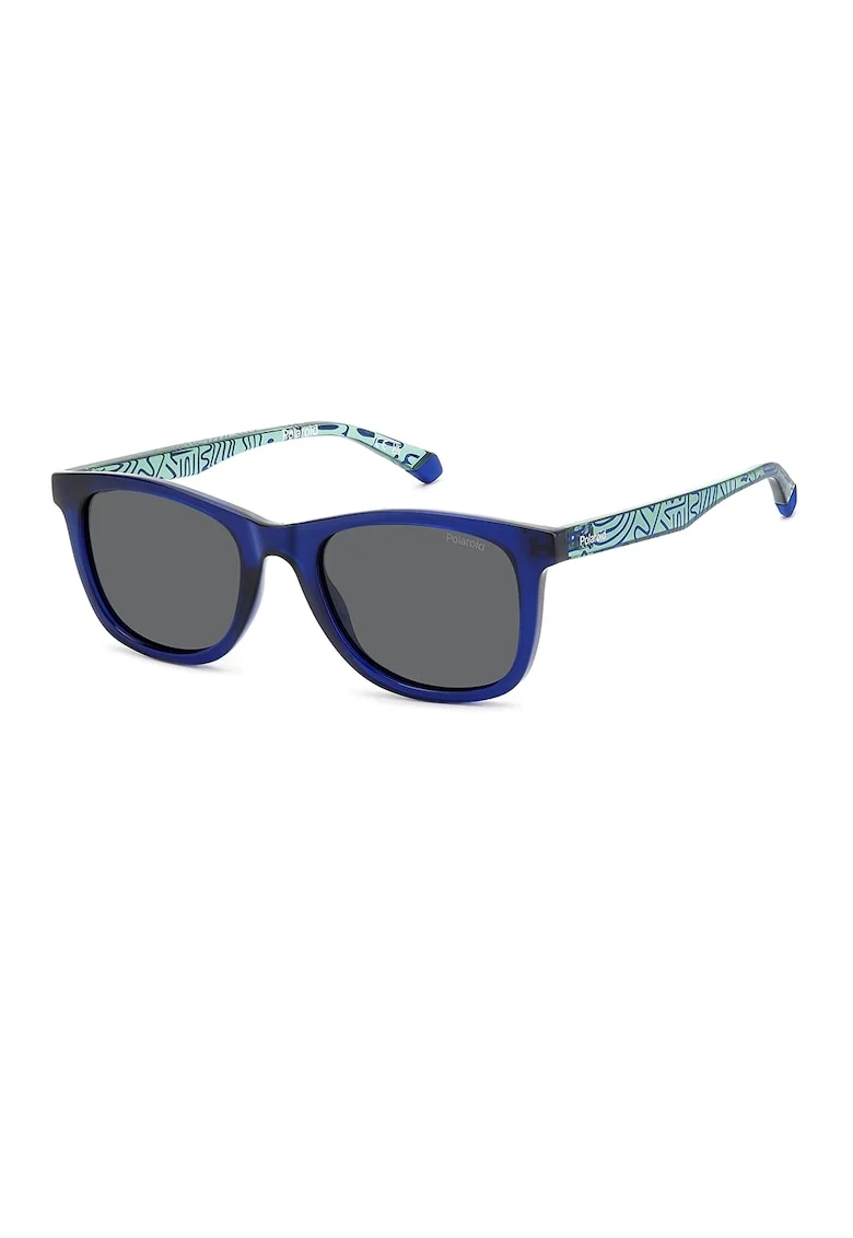 Ochelari de soare wayfarer cu lentile uni, Albastru