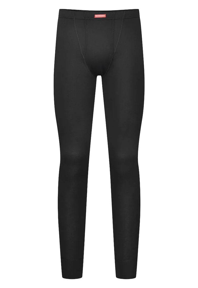 Pantaloni termici barbati,  Bumbac, Negru