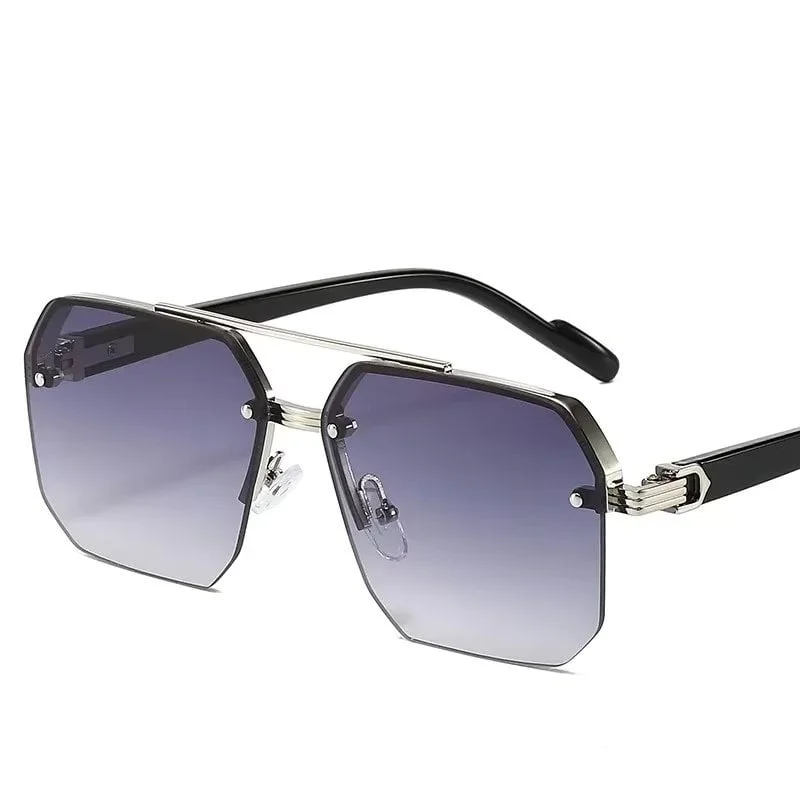 Ochelari de soare unisex, SG190, Gri/Argintiu