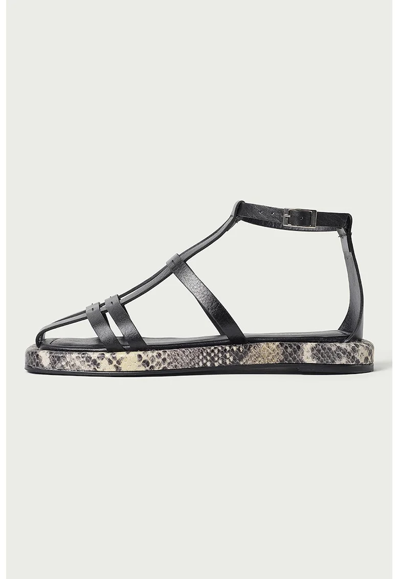 Sandale din piele Robyn, Negru
