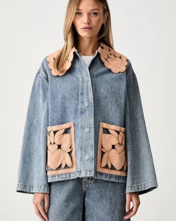 Farm Rio geacă de blugi pentru femei din denim