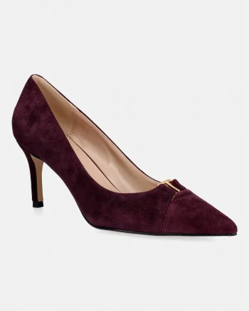 Twinset pantofi cu toc stiletto din piele întoarsă