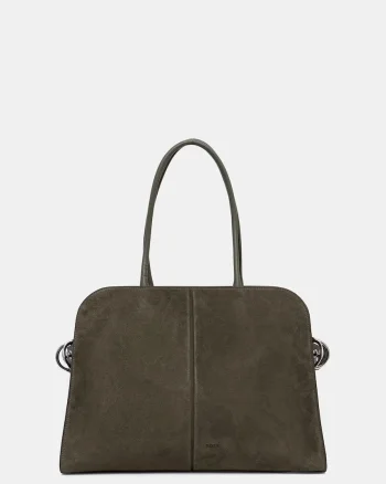 BOSS geantă shopper pentru femei cu imitație de piele întoarsă Clarice Tote SU