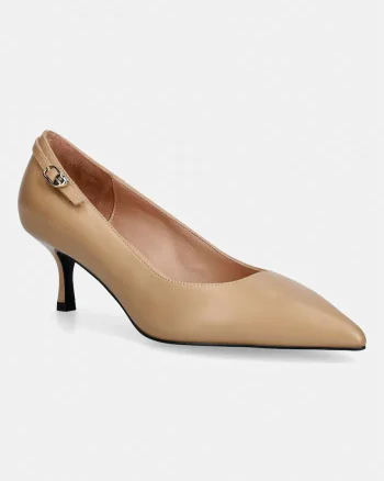 Love Moschino pantofi cu toc stiletto din piele