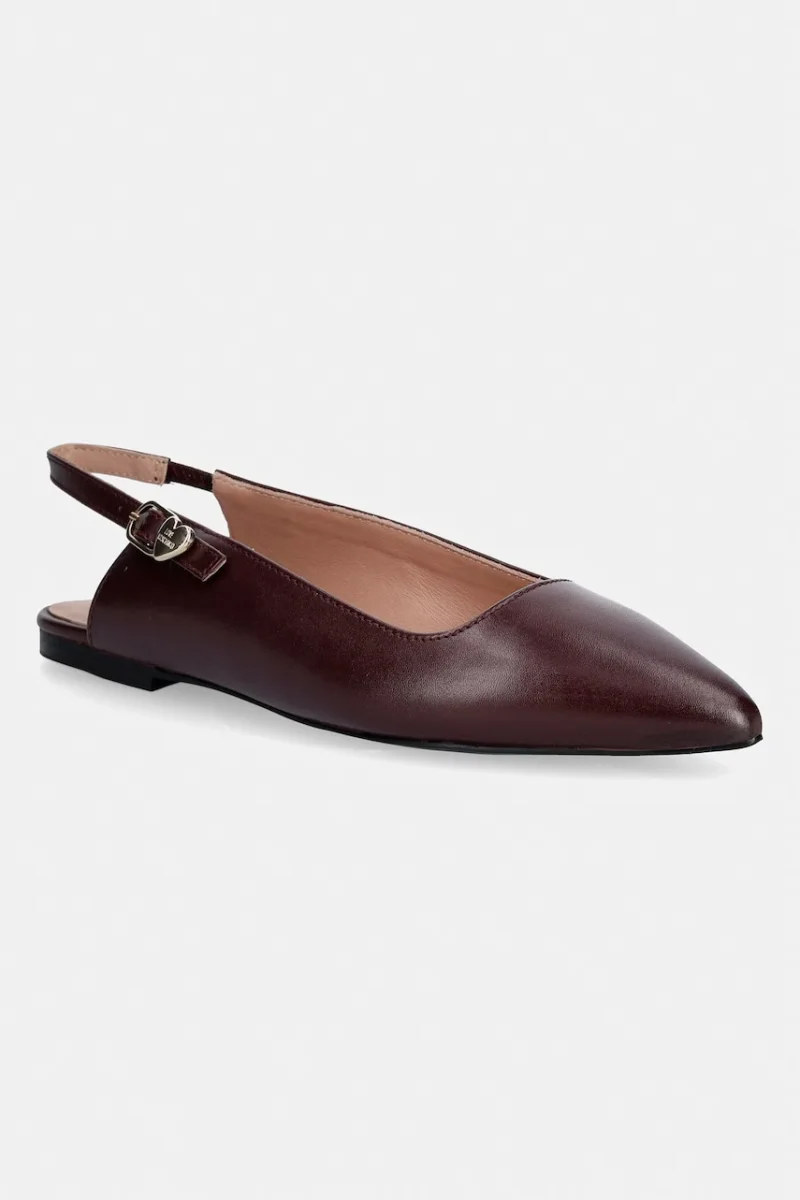 Love Moschino balerini din piele