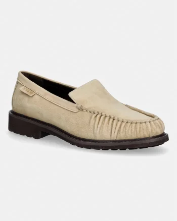 Love Moschino mocasini pentru femei din piele întoarsă