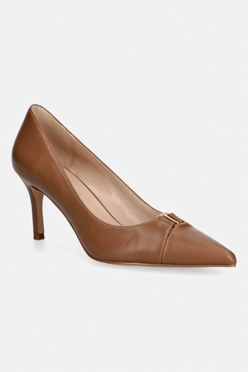 Twinset pantofi cu toc stiletto din piele