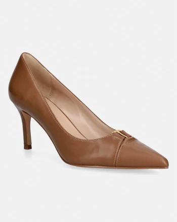 Twinset pantofi cu toc stiletto din piele