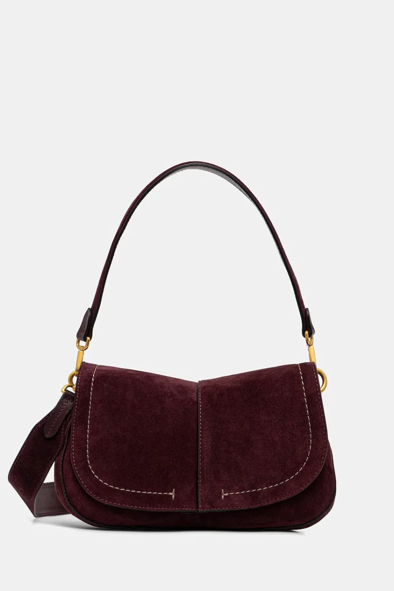 Gianni Chiarini geantă crossbody pentru femei din piele întoarsă HELENA ROUND