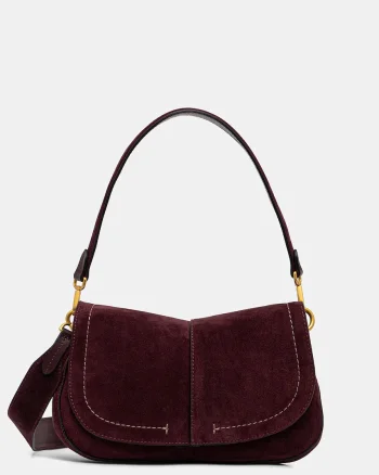 Gianni Chiarini geantă crossbody pentru femei din piele întoarsă HELENA ROUND