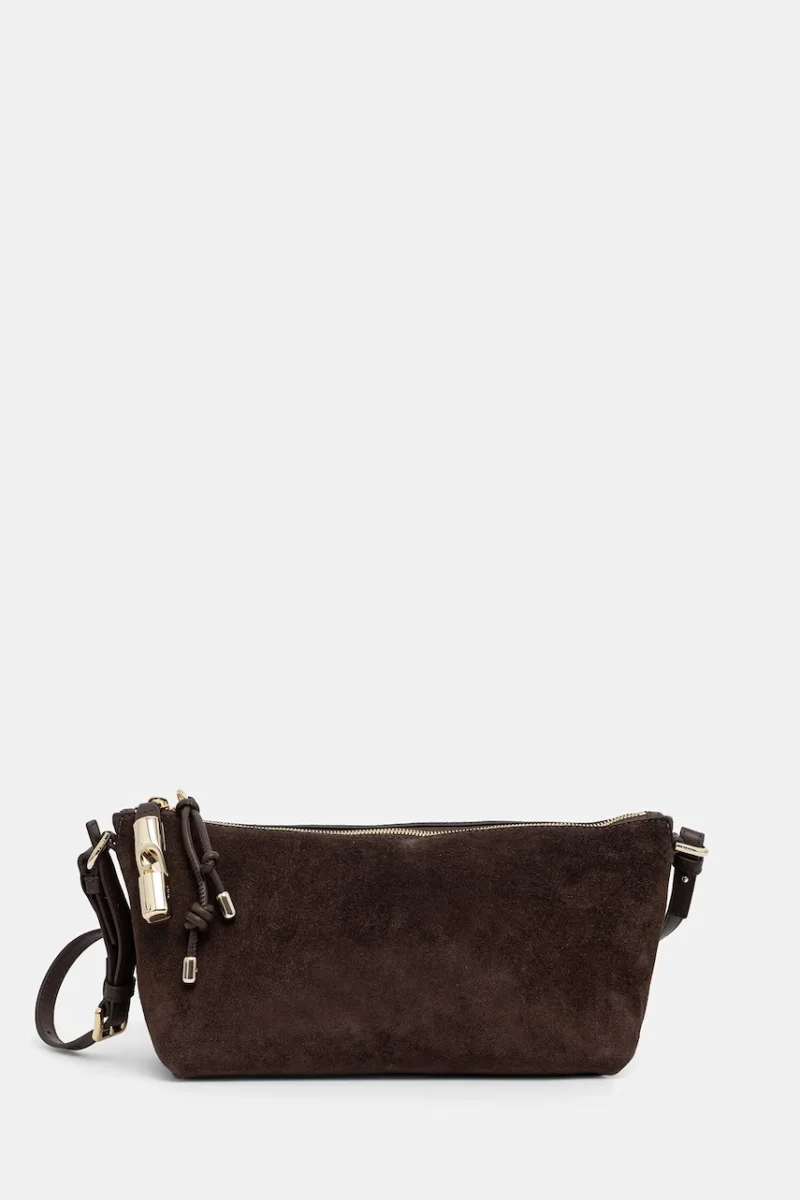 Furla geantă crossbody pentru femei din piele întoarsă