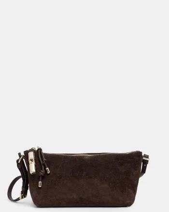 Furla geantă crossbody pentru femei din piele întoarsă