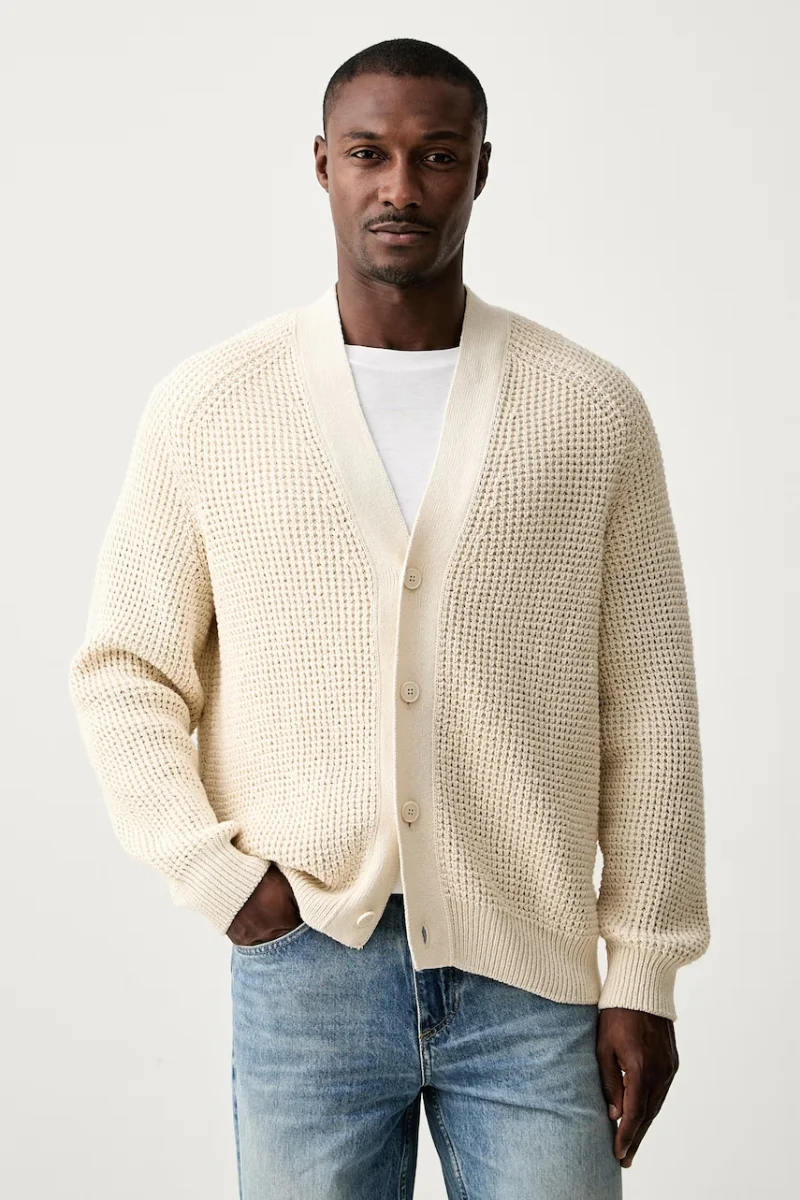 BOSS Orange cardigan pentru bărbați din bumbac Andemo