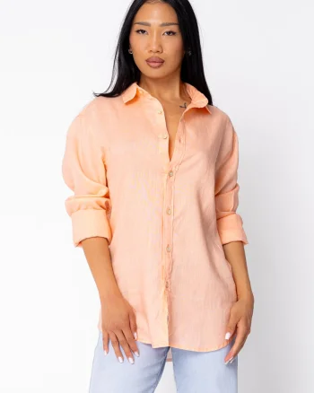Camasa Boyfriend dIn 100% In Light Orange