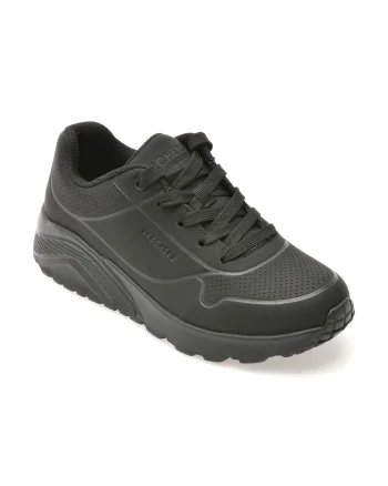 Pantofi sport SKECHERS negri, UNO LITE, din piele ecologica