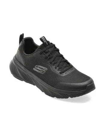 Pantofi sport SKECHERS negri, EDGERIDE, din material textil