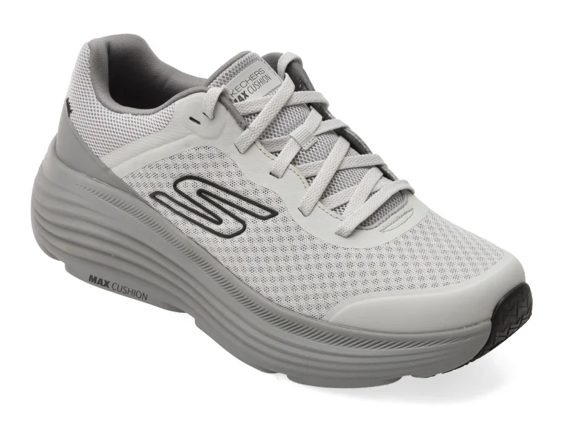 Pantofi sport SKECHERS gri, MAX CUSHIONING ENDEAVOUR, din material textil