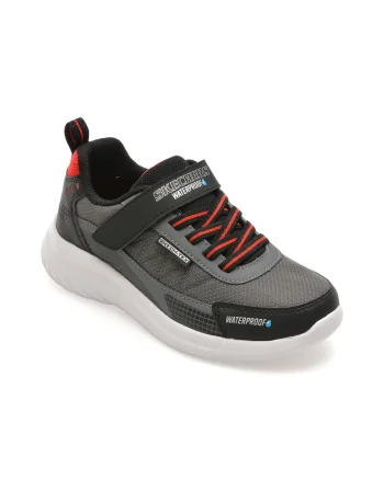Pantofi sport SKECHERS negri, BOUNDER 2.0, din material textil