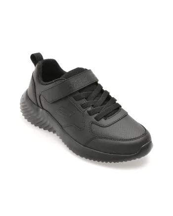 Pantofi sport SKECHERS negri, BOUNDER, din piele ecologica