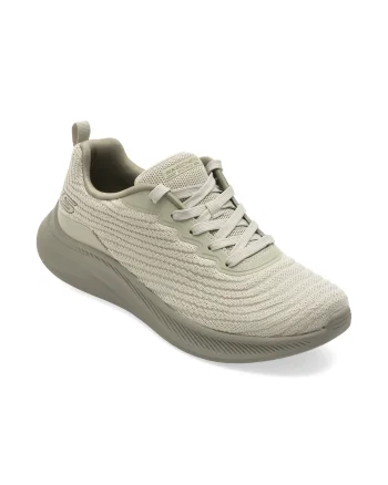 Pantofi sport SKECHERS gri, BOBS MODA FLEX, din material textil