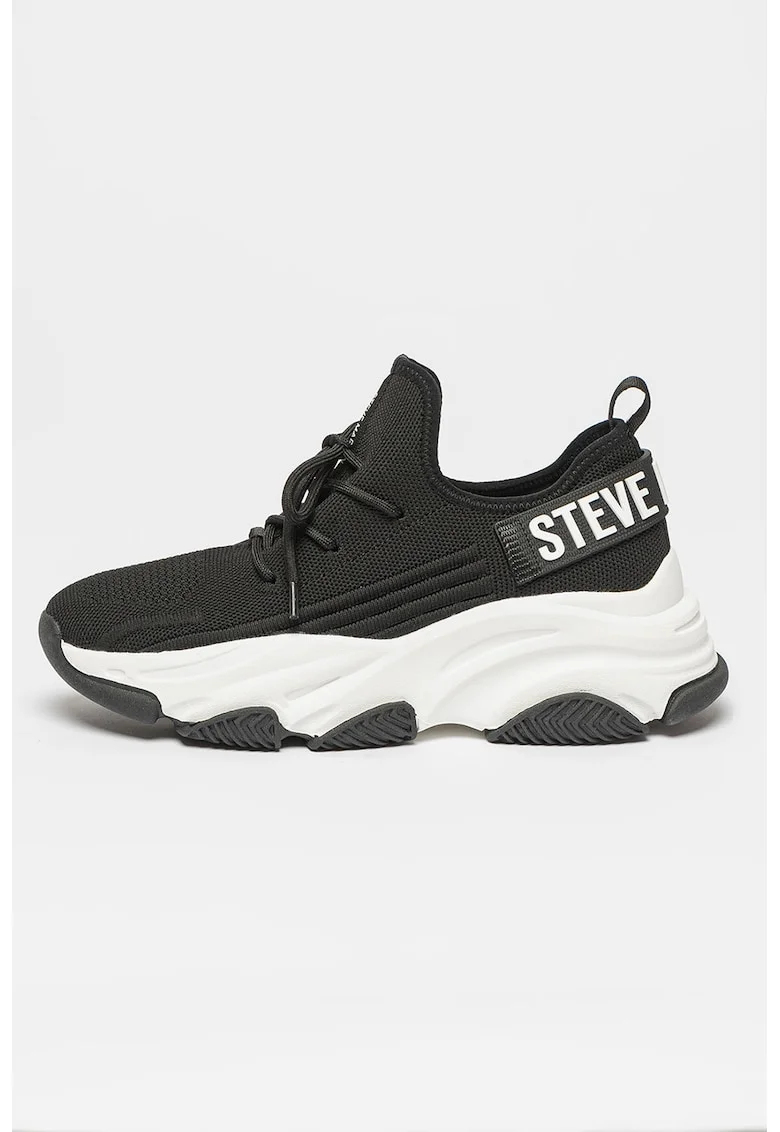 Pantofi sport din plasa tricotata Protégé-E, Alb/Negru