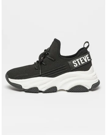 Pantofi sport din plasa tricotata Protégé-E, Alb/Negru