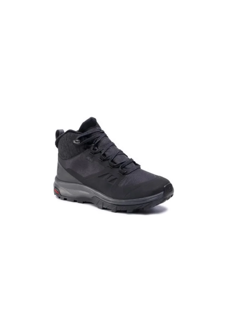 Bocanci trekking dama  207228566, Sintetic, Negru, Negru
