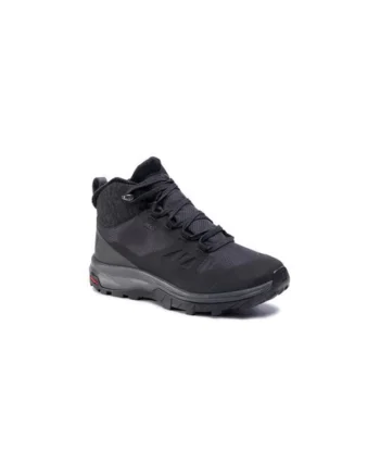 Bocanci trekking dama  207228566, Sintetic, Negru, Negru