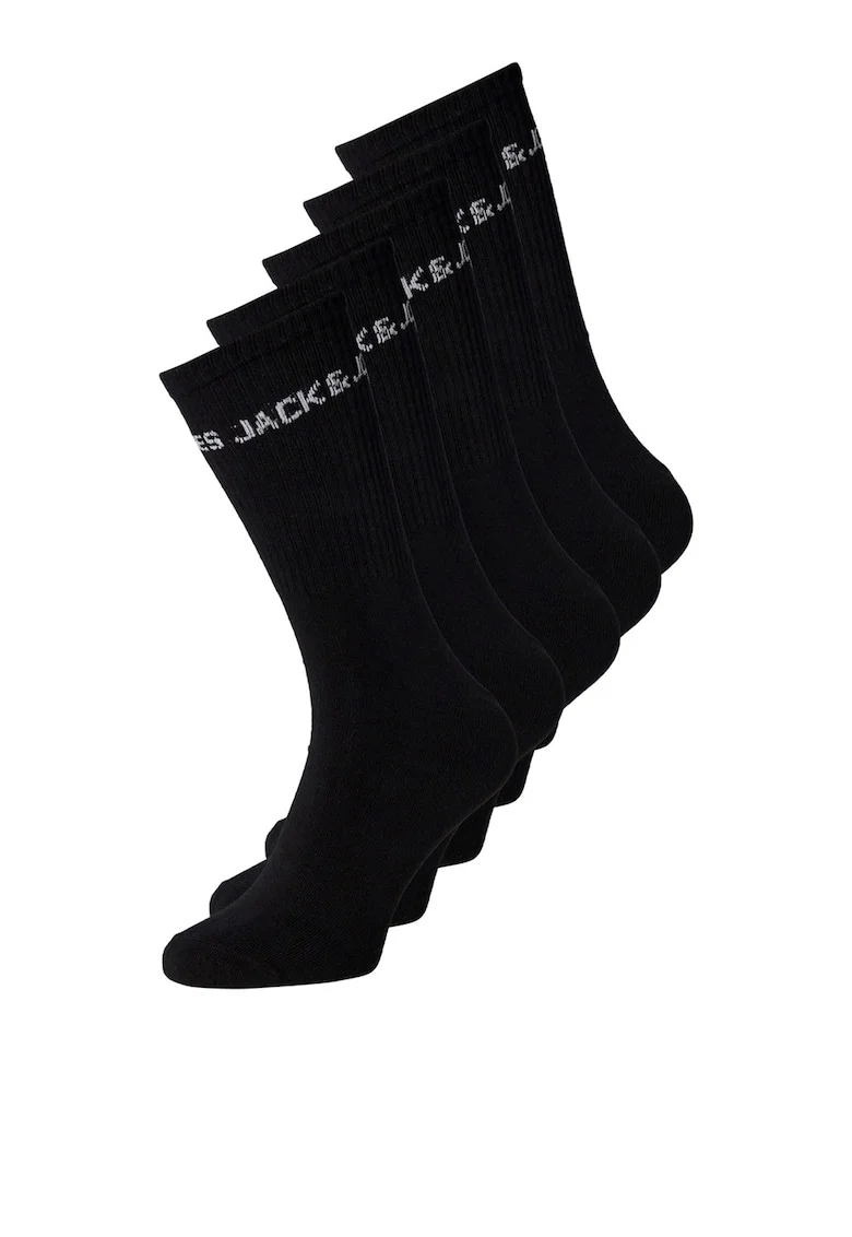 Set de sosete din amestec de bumbac, pentru tenis, 5 perechi