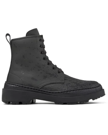 Bocanci de piele Brutus Trek 1303, Negru/Gri