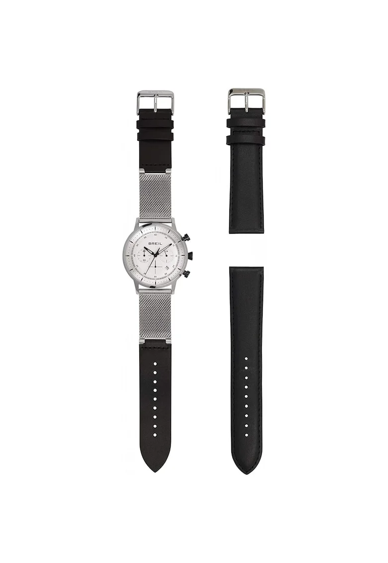 Ceas Barbati,  Six.3.Nine, Set cu Bratara suplimentara 1110090406, Negru