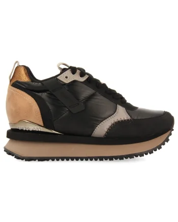 Pantofi sport wedge Anif, Negru