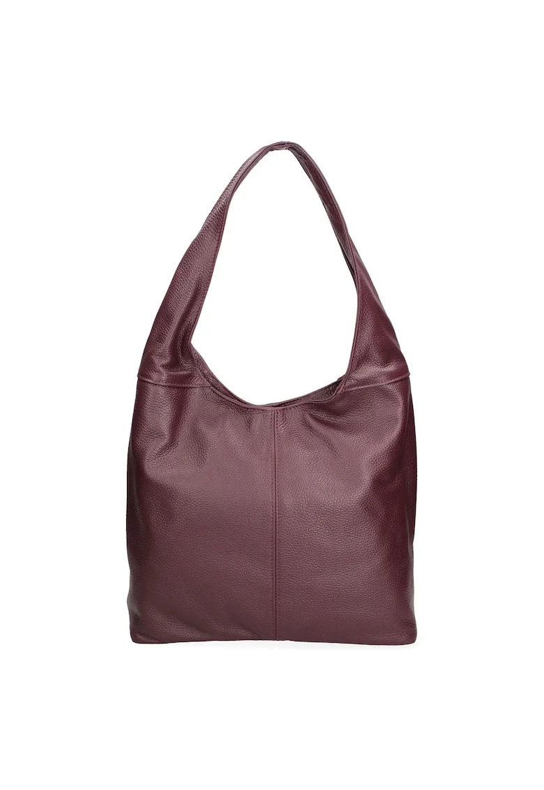 Geanta hobo de piele, Violet tyrian