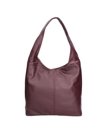 Geanta hobo de piele, Violet tyrian