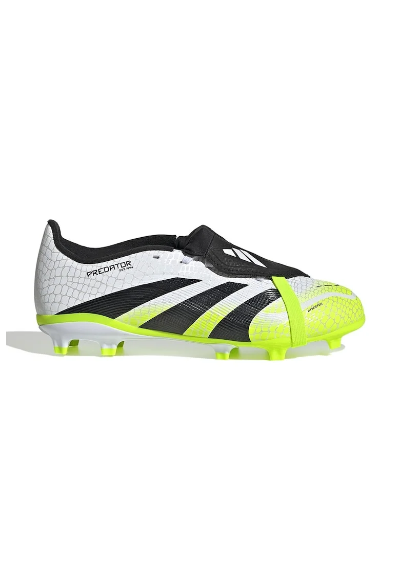 Pantofi Predator League low cut pentru fotbal, Alb/Negru/Verde lime